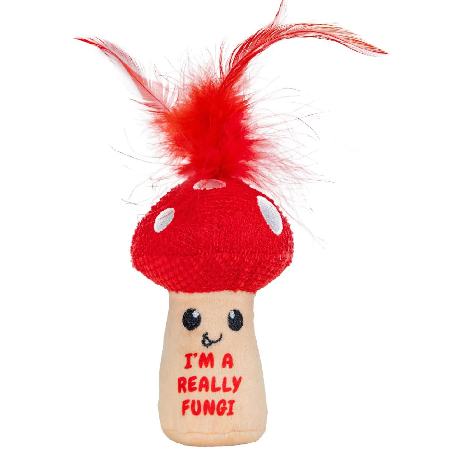 A Really Fungi Mushroom Kicker Cat Toy