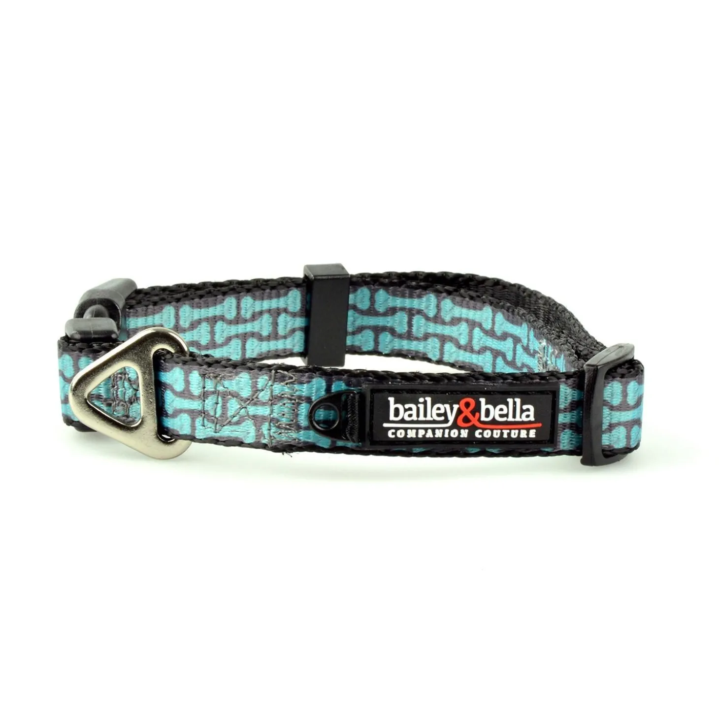 Adjustable Blue Bones Dog Collar