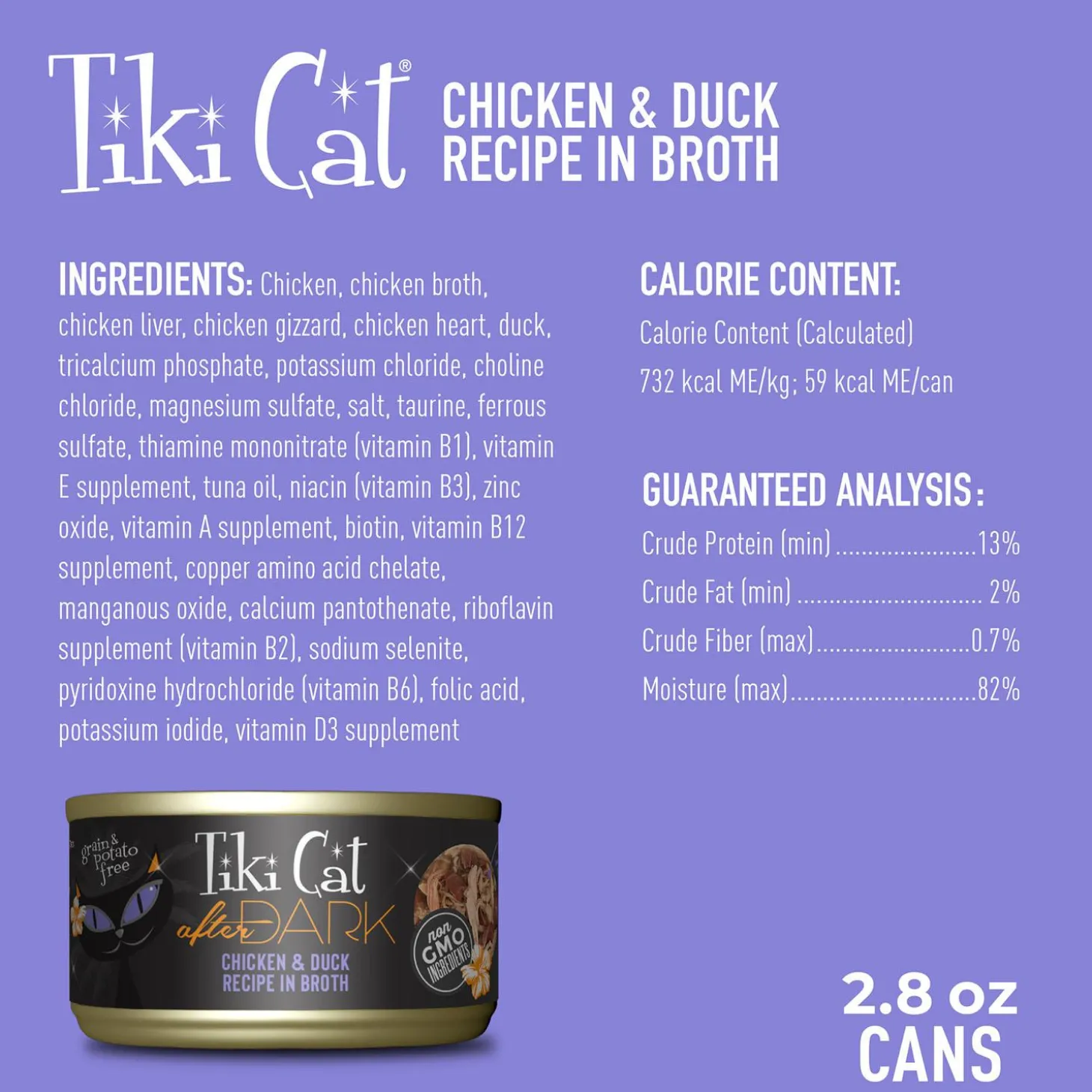After Dark Chicken & Duck Recipe in Broth Cat Food