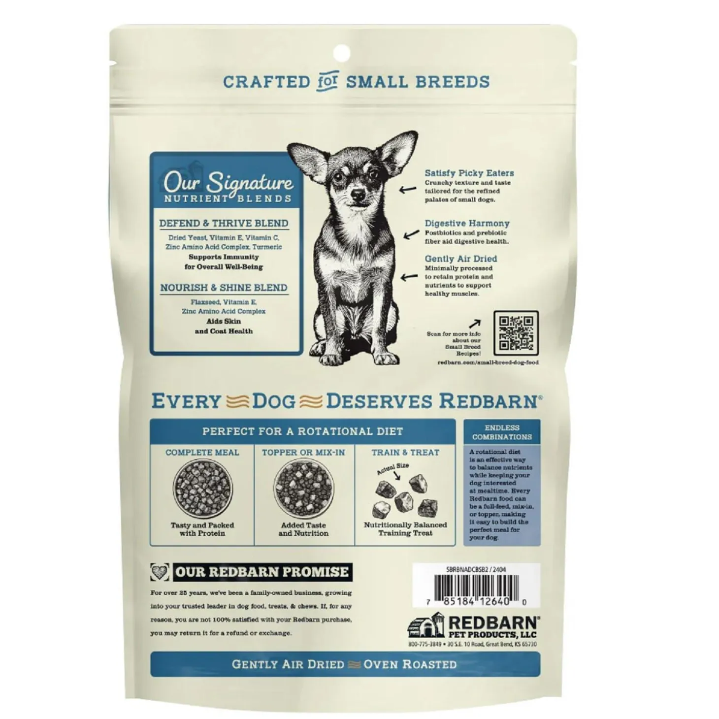 Air Dried Chicken & Blueberry Recipe Small Breed Dog Food