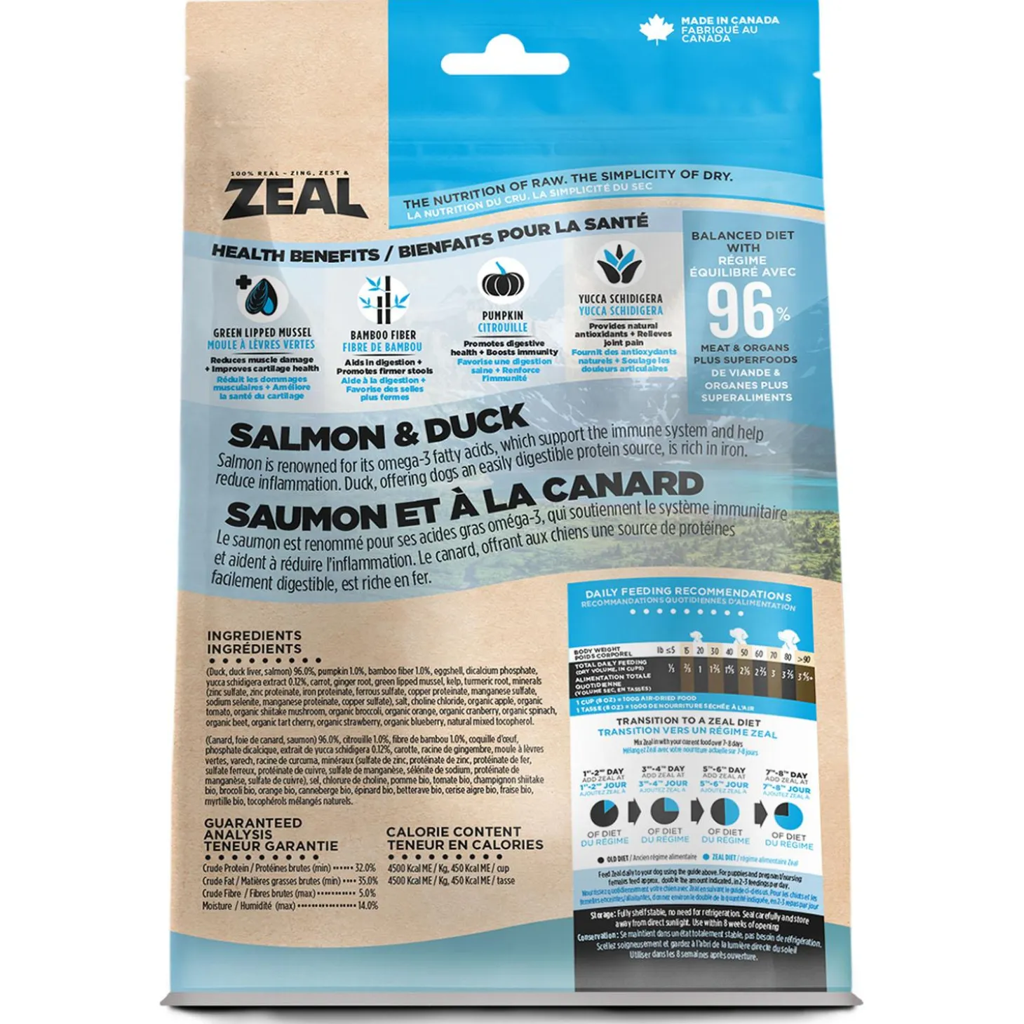 Air-Dried Salmon & Duck Recipe Dog Food