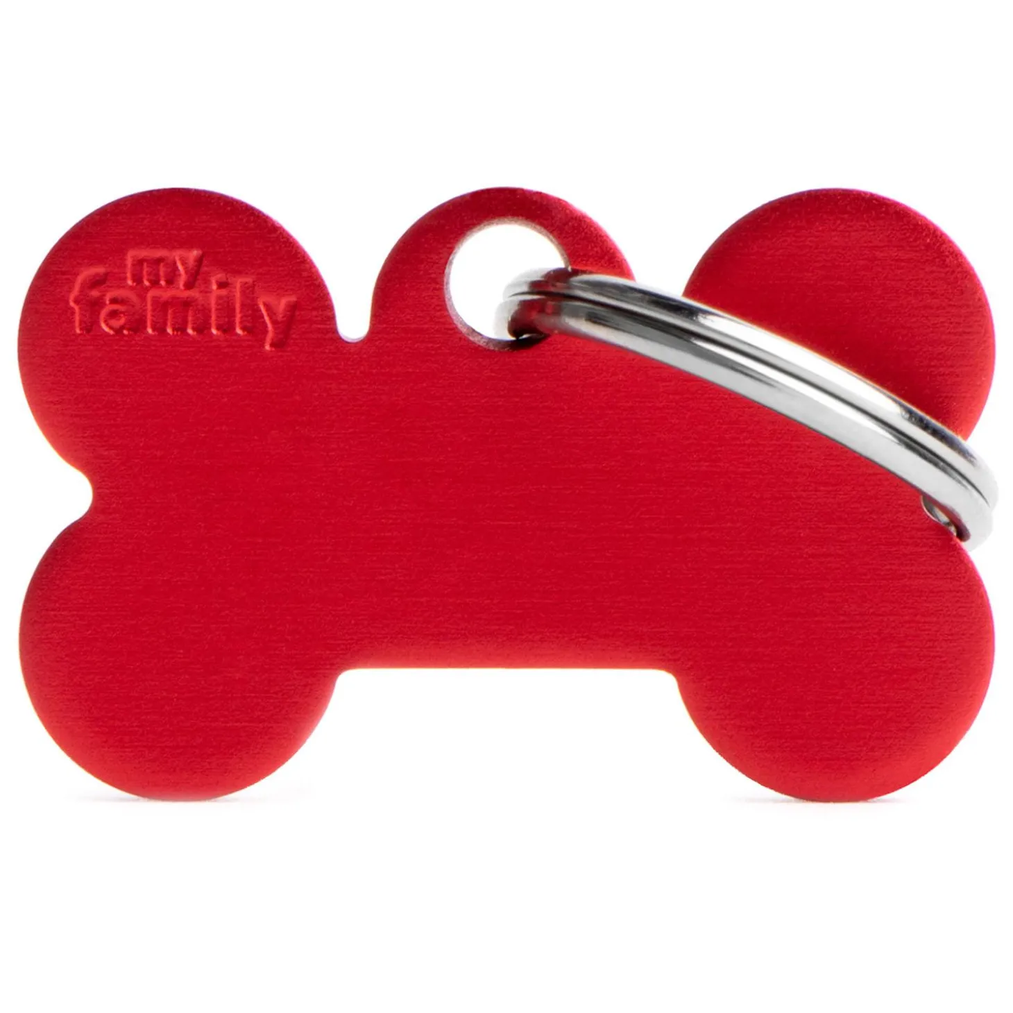 Aluminum Red Bone ID Tag