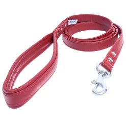 Aspen Leather Leash - Red