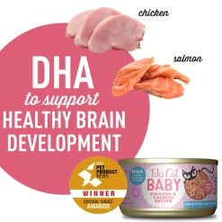 Baby Chicken & Salmon Recipe Kitten Cat Food