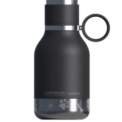 Bailey Stainless Steel Bottle & Bowl - Black