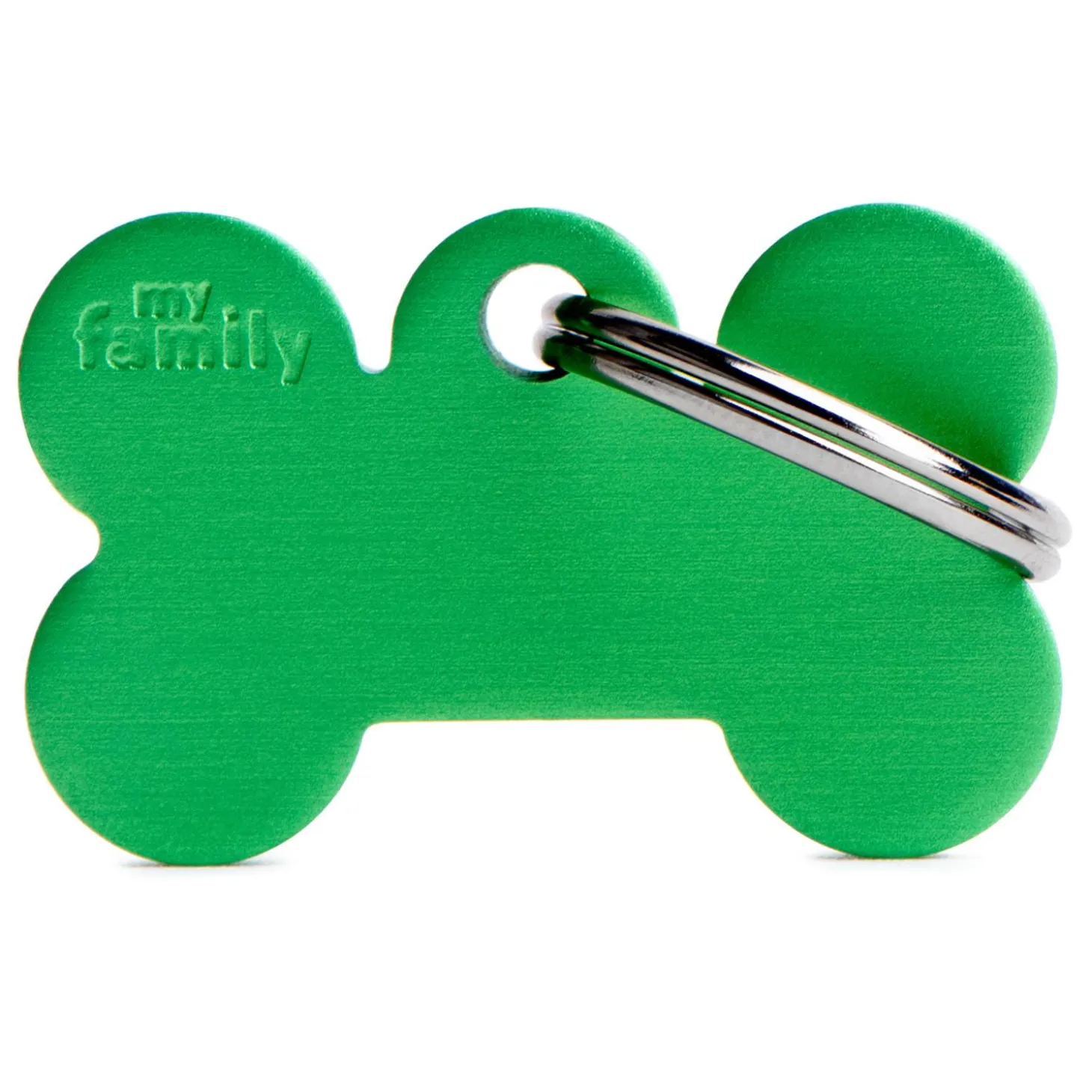 Basic Aluminum Green Bone ID Tag