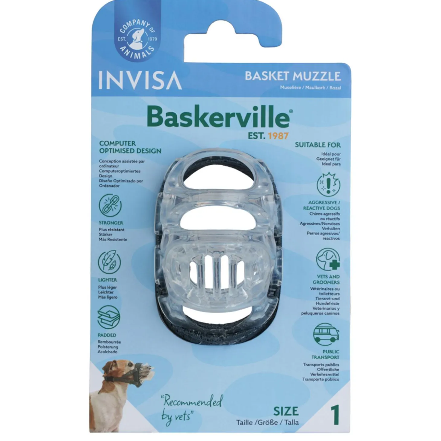 Baskerville INVISA Basket Muzzle