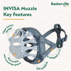 Baskerville INVISA Basket Muzzle