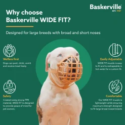 Baskerville Wide Fit Dog Muzzle