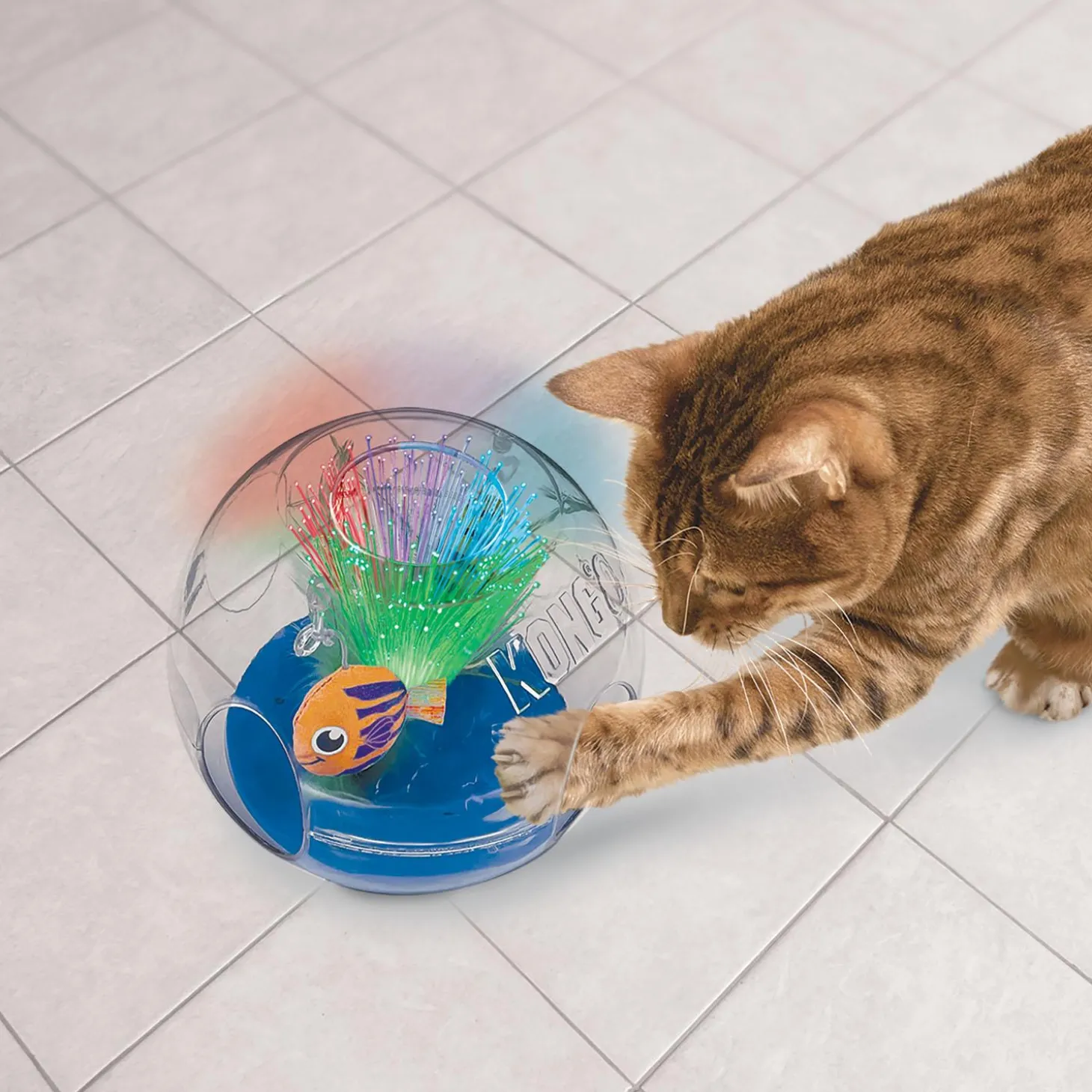 Bat-A-Bout Glow Aquarium Cat Toy