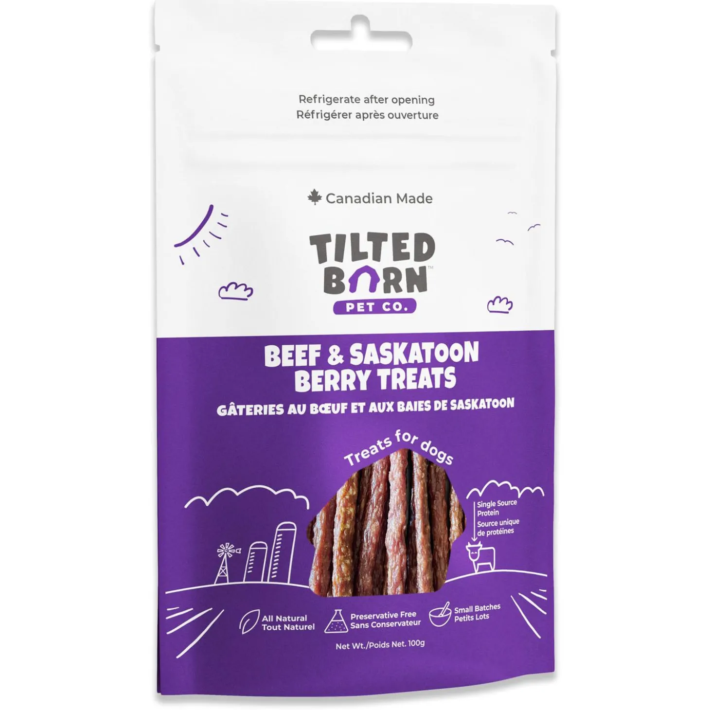 Beef & Saskatoon Berry Dog Treats