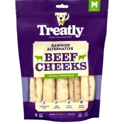 Beef Cheeks Roll Medium Dog Treats