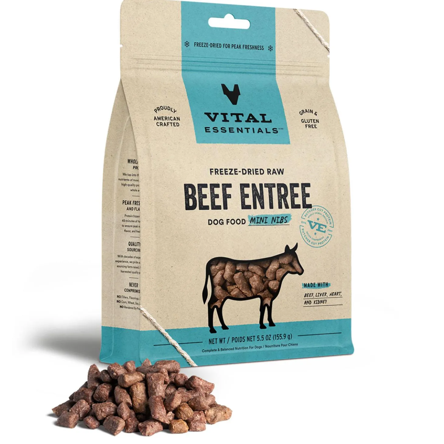 Beef Entree Mini Nibs Dog Food