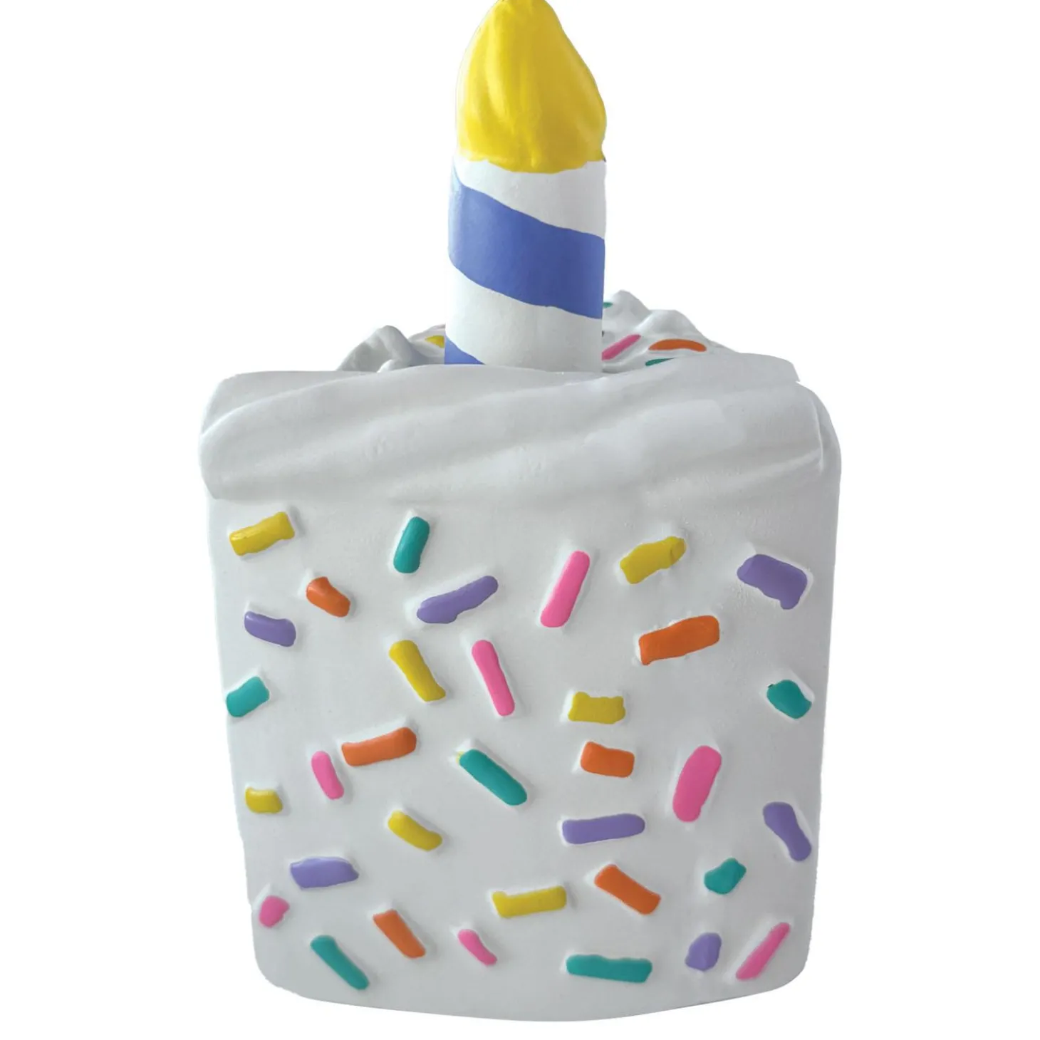 Birthday Cake Chew Multi Coloured Dog Toy