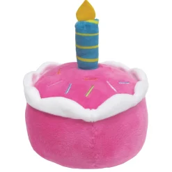 Birthday Cake Pink Dog Toy