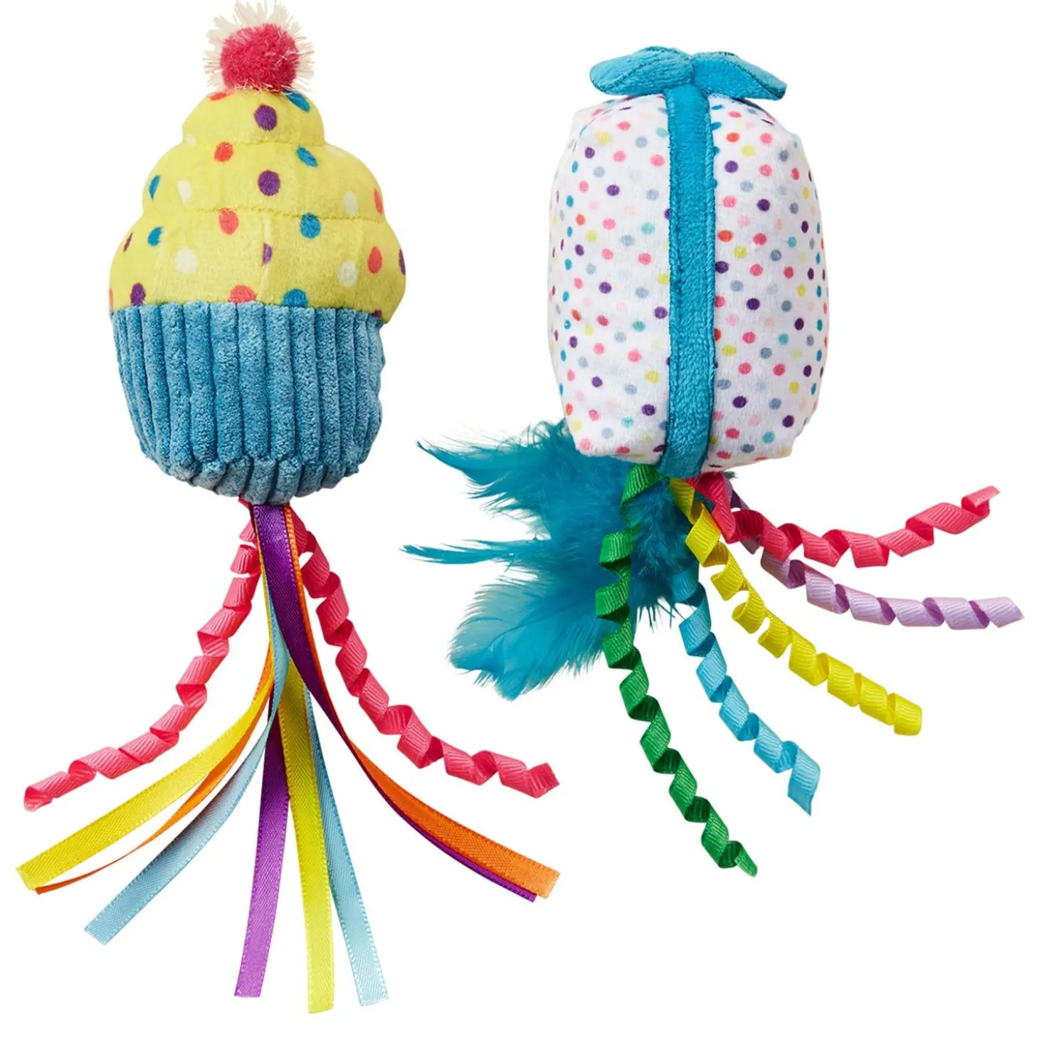 Birthday Cupcake & Gift Cat Toy