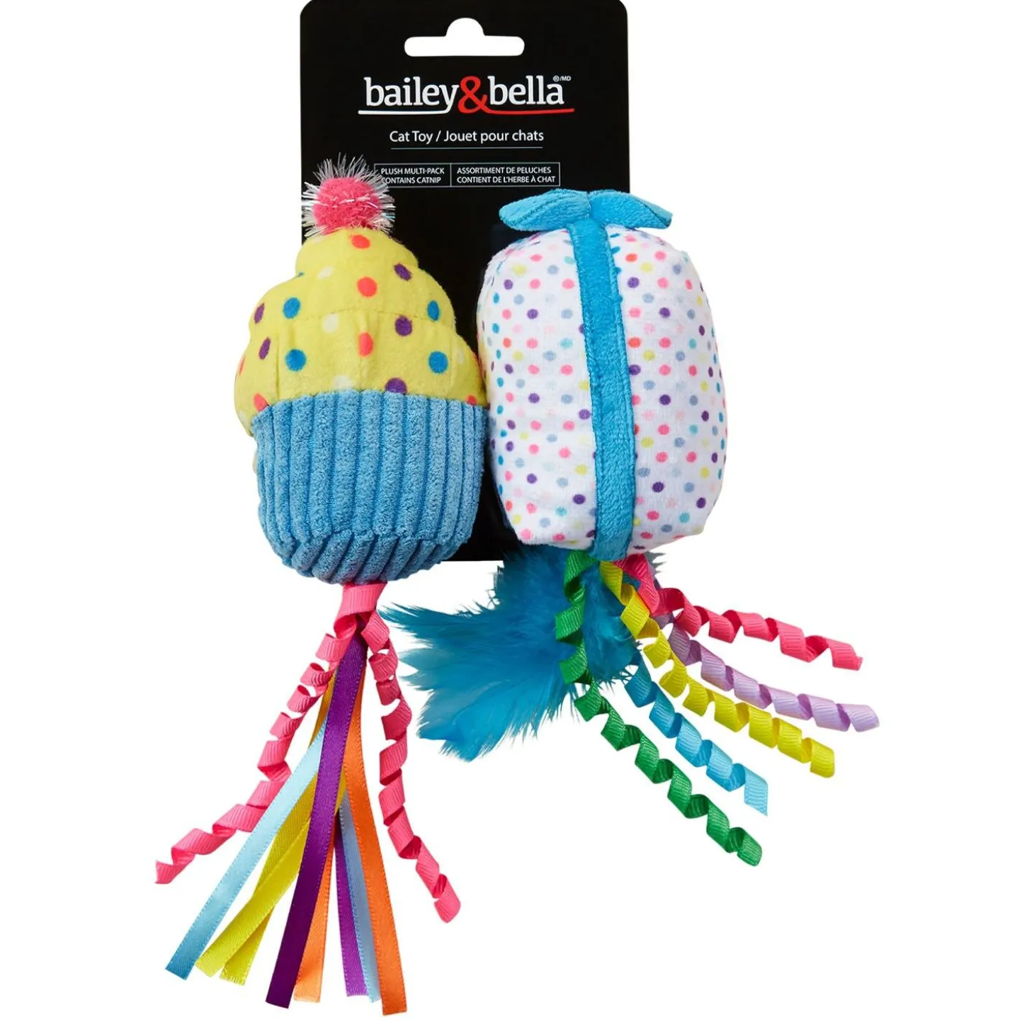 Birthday Cupcake & Gift Cat Toy