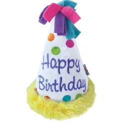 Birthday Hat Crinkle Dog Toy