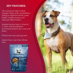 Bites Plant Based Blueberry & Chia Dog Treats