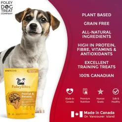 Bites Plant Based Peanut & Banana Dog Treats
