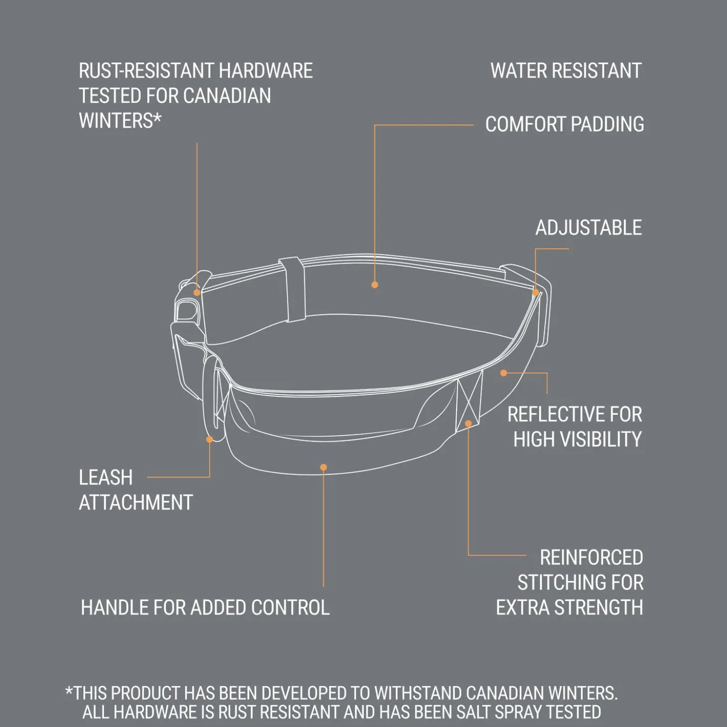 Black Reflective Cushion Neoprene Padded Dog Collar