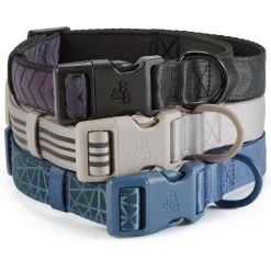 Black Reflective Cushion Neoprene Padded Dog Collar