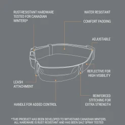 Black Reflective Cushion Neoprene Padded Dog Collar