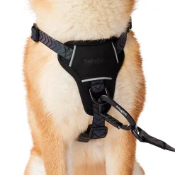 Black Reflective Cushion Neoprene Padded Dog Harness