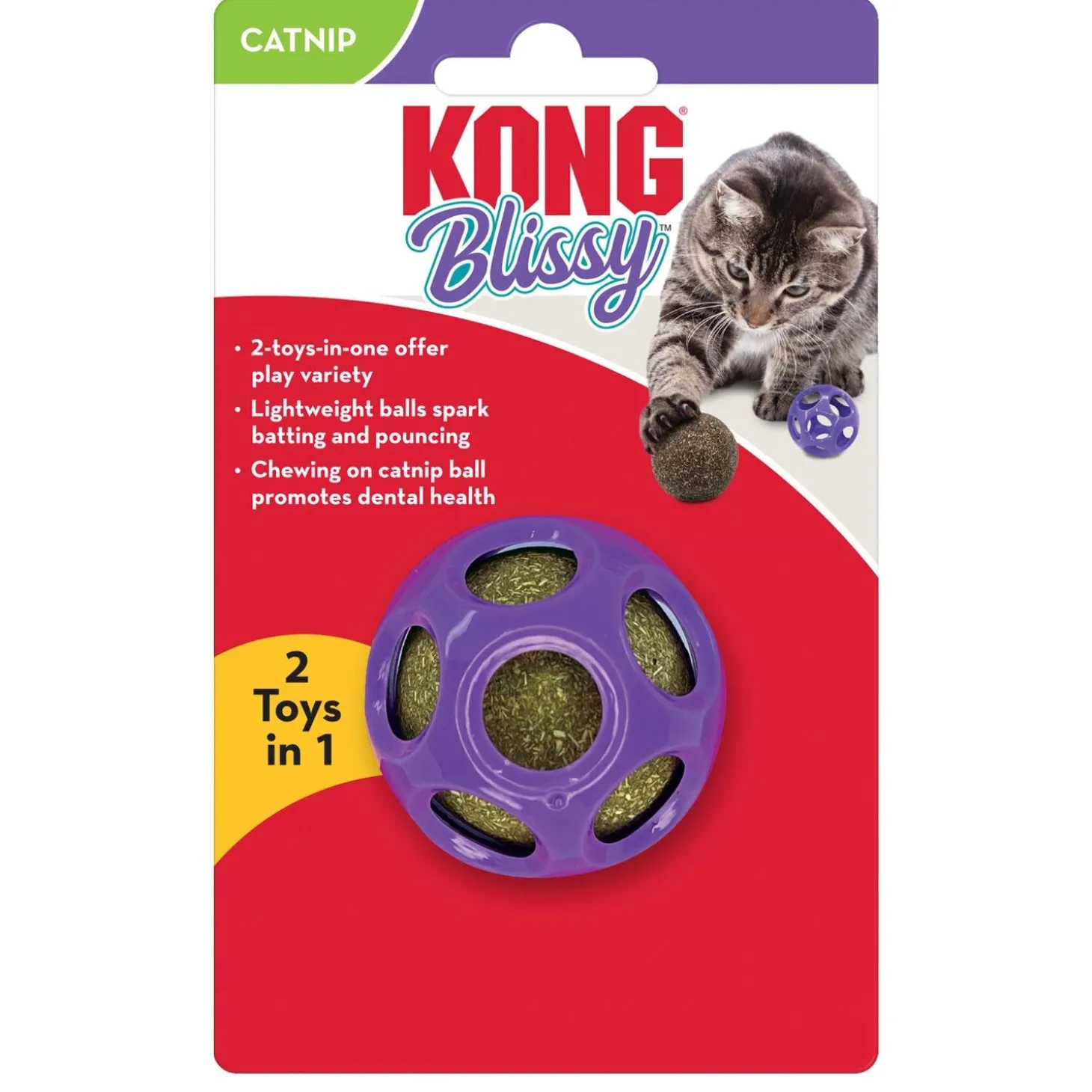 Blissy Moon Ball with Catnip Cat Toy