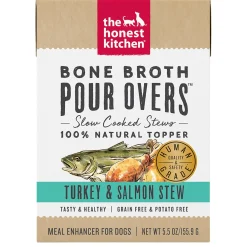 Bone Broth Pour Overs Turkey & Salmon Stew Dog Food Topper