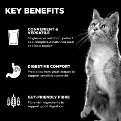 Booster Digestive Health Minced Chicken + Duck Recipe With Gravy Cat Food Topper