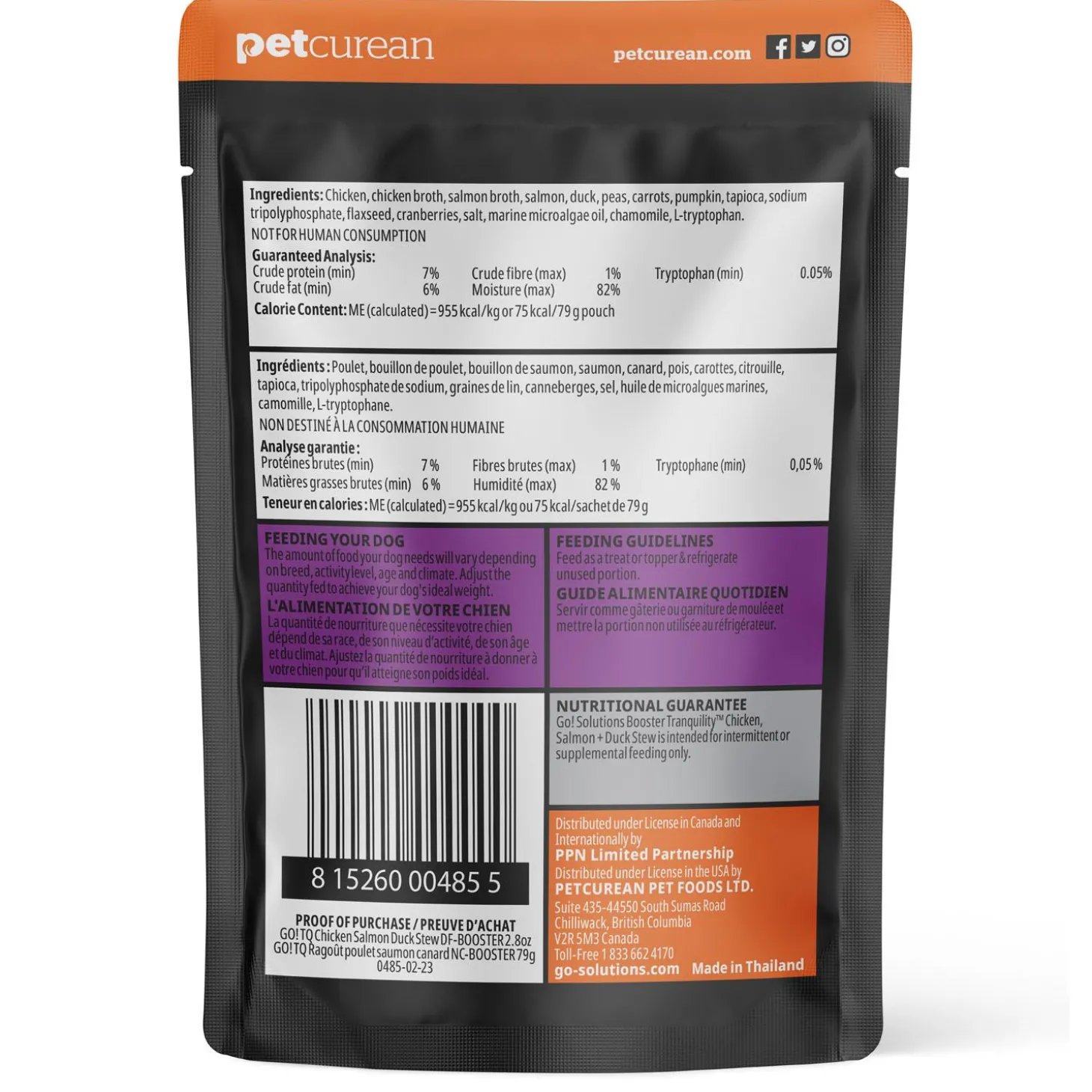 Booster Tranquility Chicken, Salmon + Duck Stew Dog Food Topper