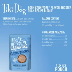 Born Carnivore Flavour Booster Duck Recipe Bisque Dog Food Topper