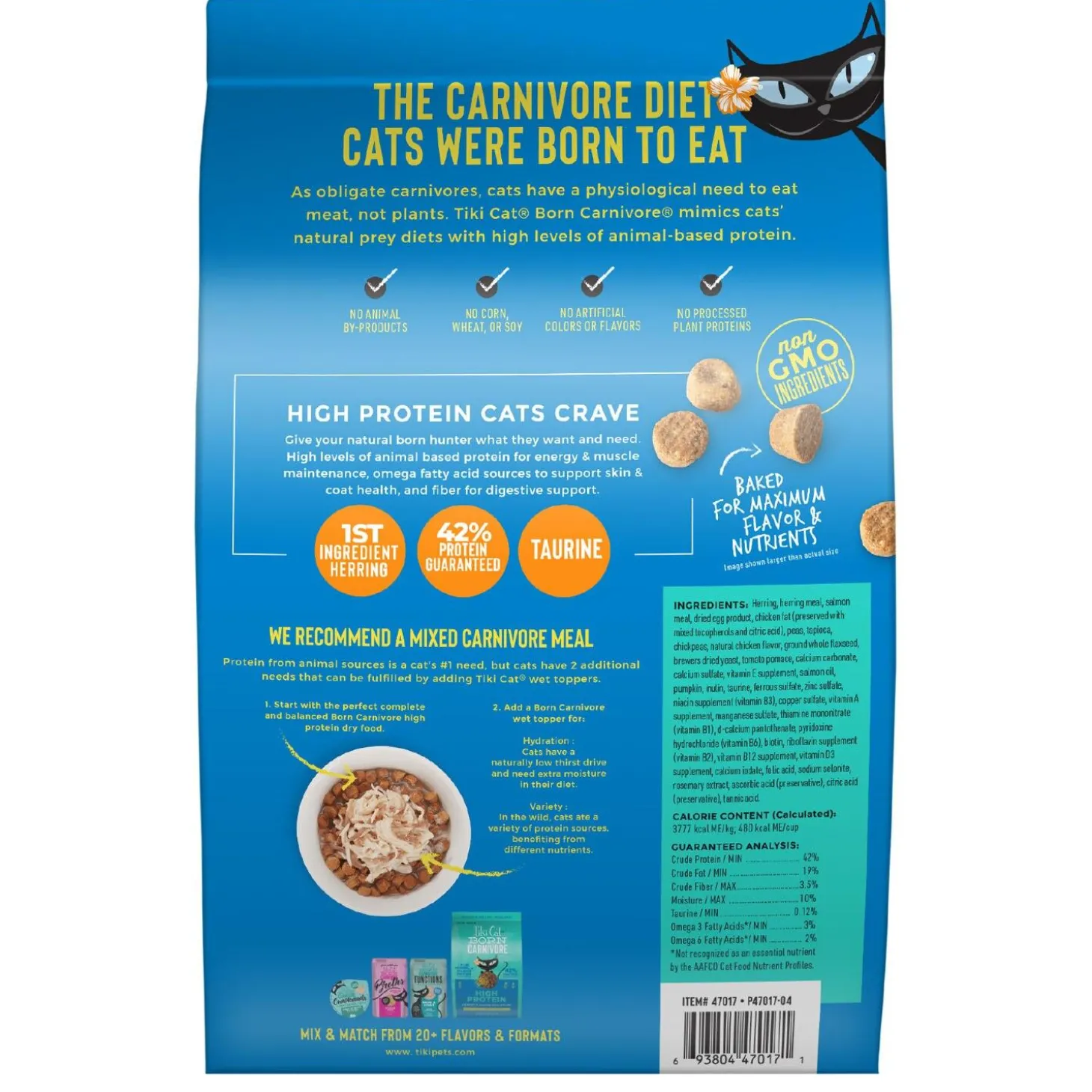 Born Carnivore High Protein Herring & Salmon Meal Recipe Cat Food