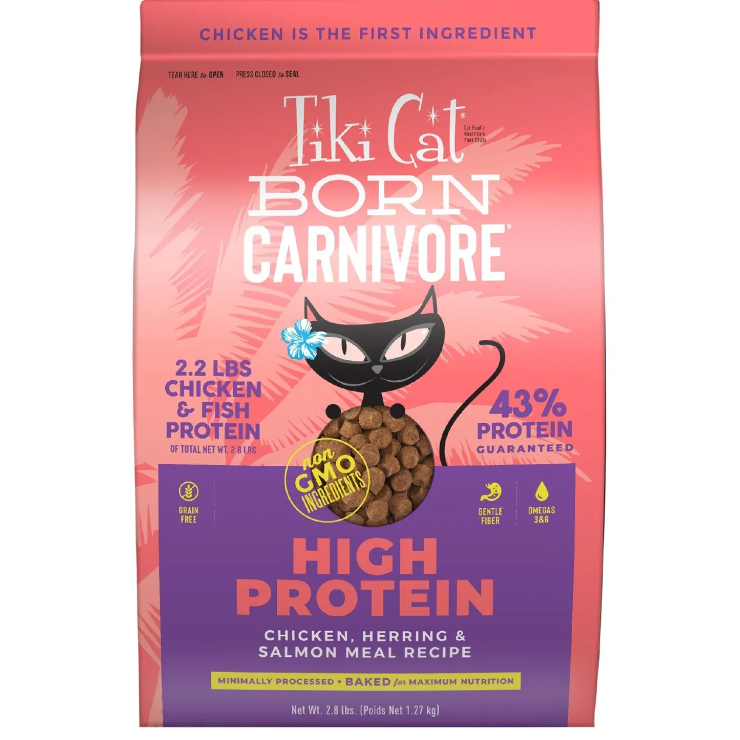 Born Carnivore High Protein Chicken, Herring & Salmon Meal Recipe Cat Food
