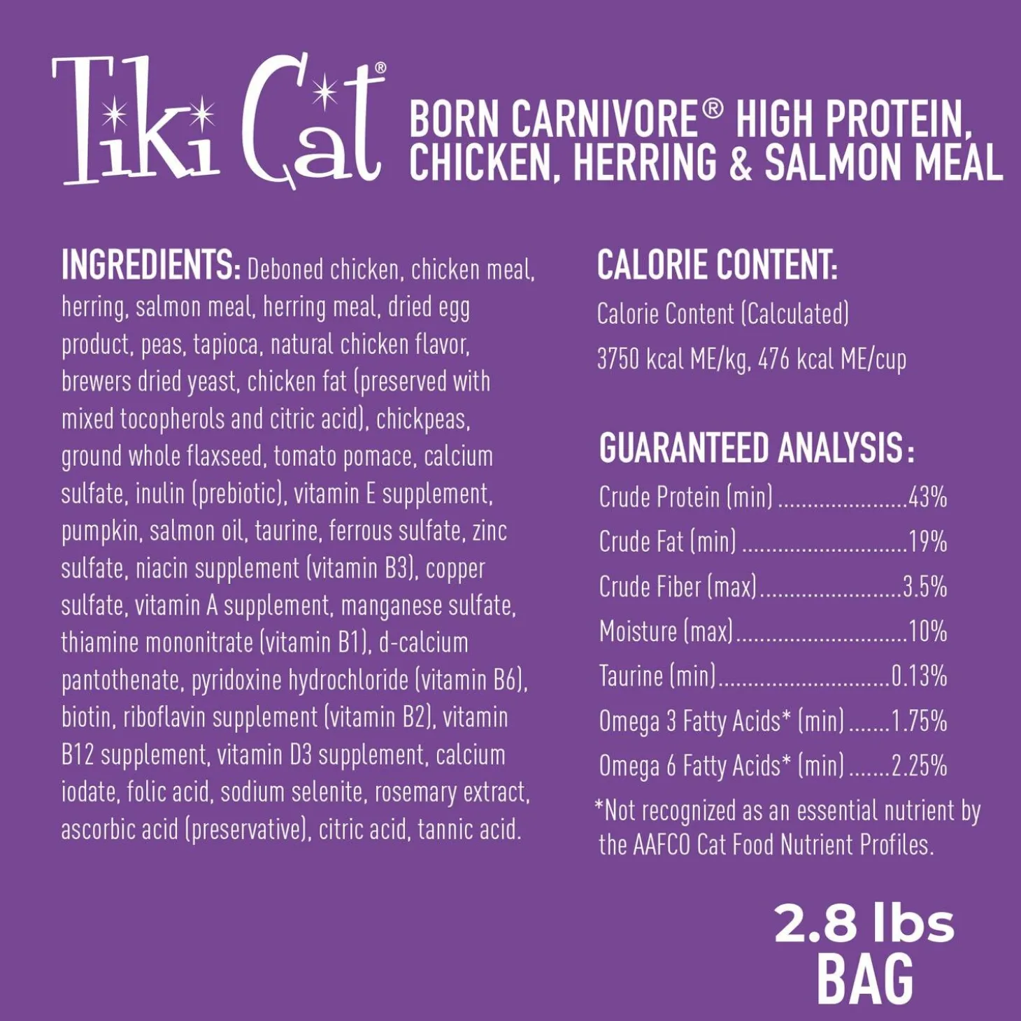 Born Carnivore High Protein Chicken, Herring & Salmon Meal Recipe Cat Food