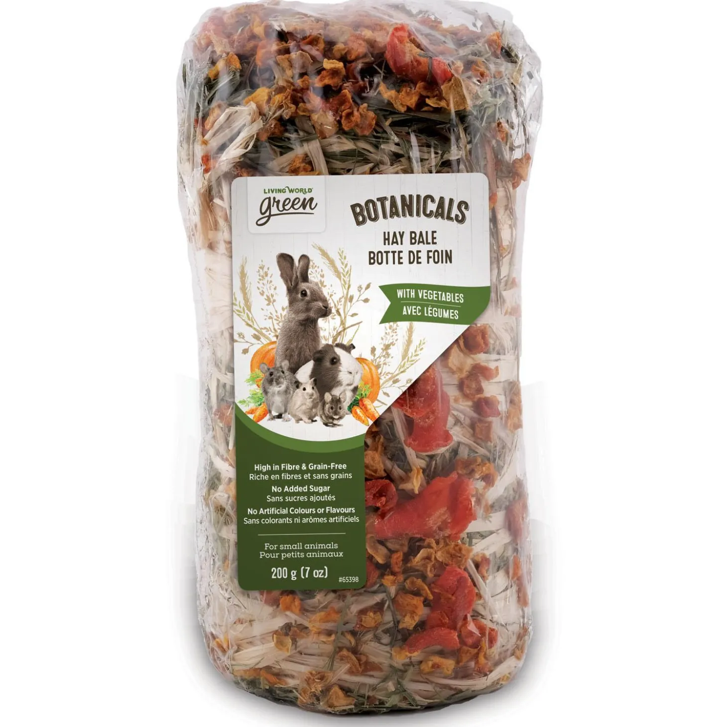 Botanicals Hay Bale with Vegetables for Small Animals