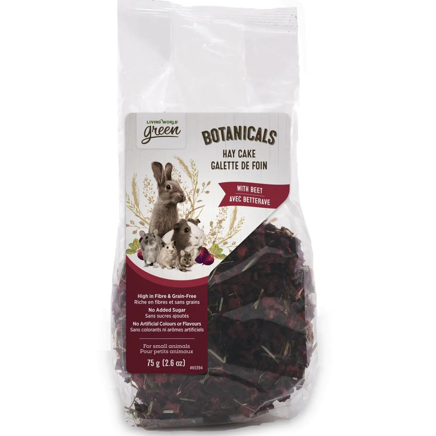 Botanicals Hay Cake with Beets for Small Animals
