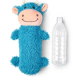 Bottle Crunch Cow Dog Toy