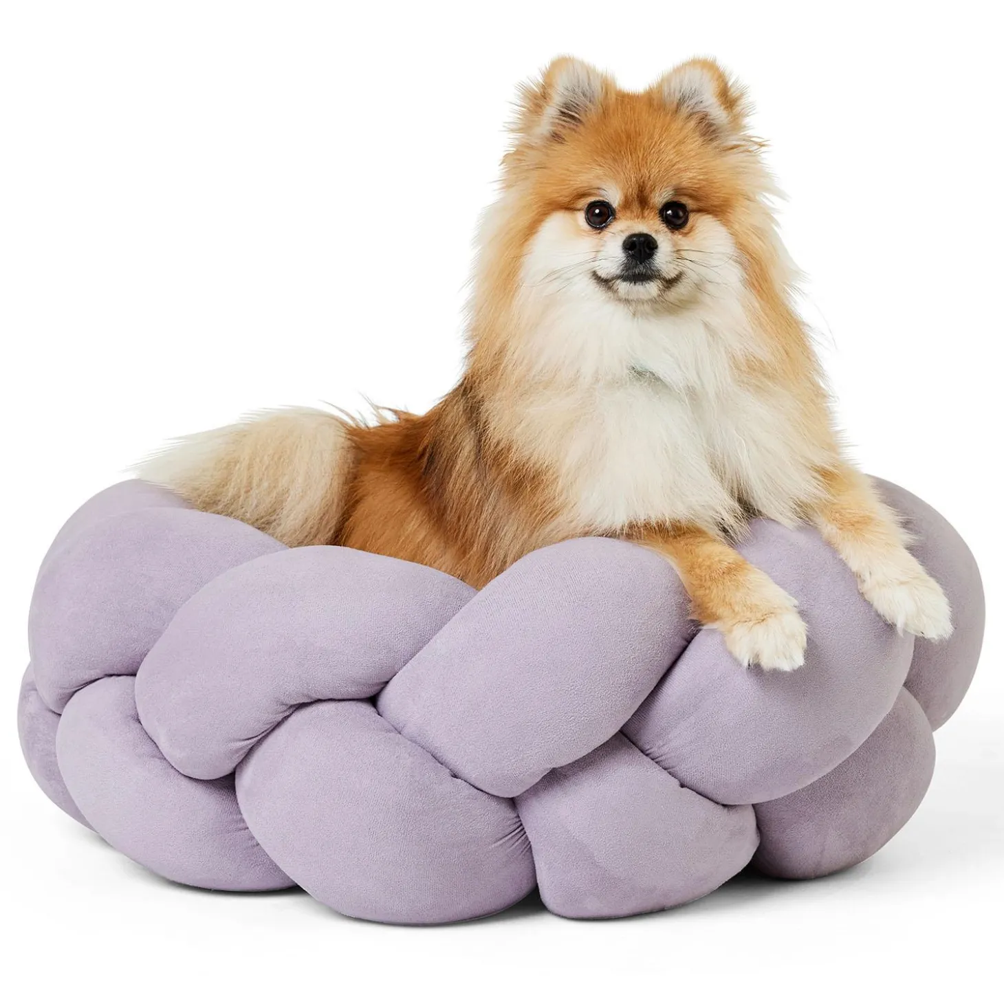 Braided Cuddler Lilac Bed