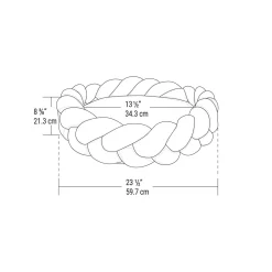 Braided Cuddler Lilac Bed