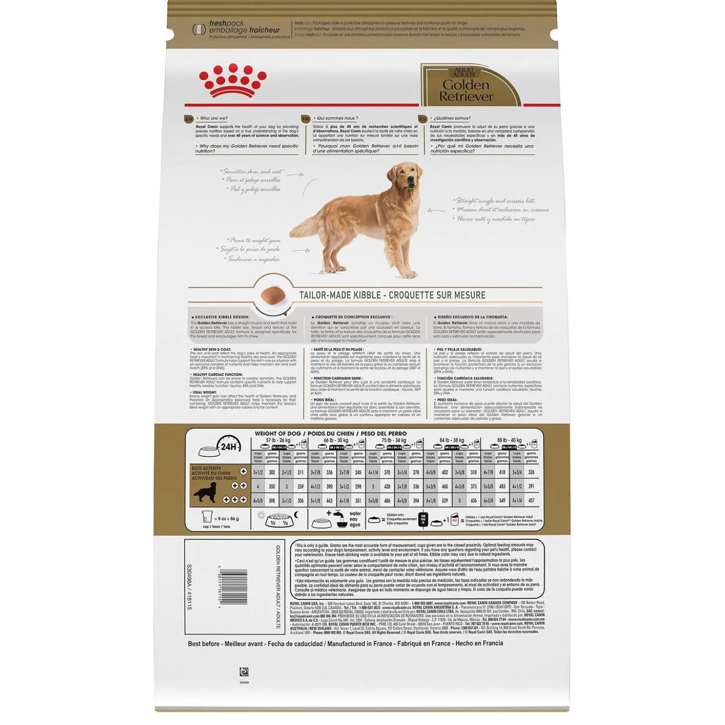 Breed Health Nutrition Golden Retriever Adult Dog Food