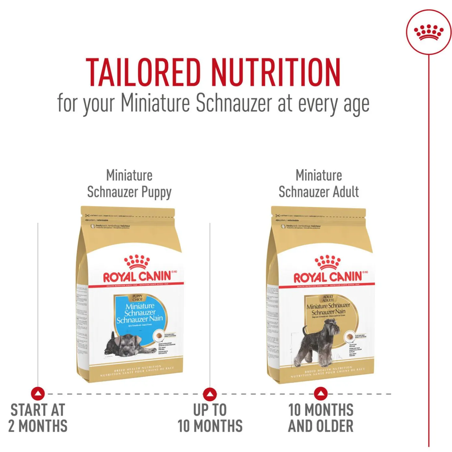 Breed Health Nutrition Miniature Schnauzer Puppy Dog Food