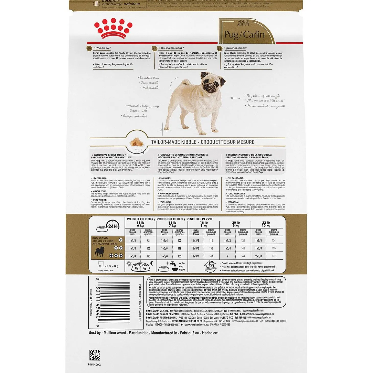 Breed Health Nutrition Pug Adult Dog Food