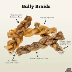 Bully Braids 12in Dog Treats