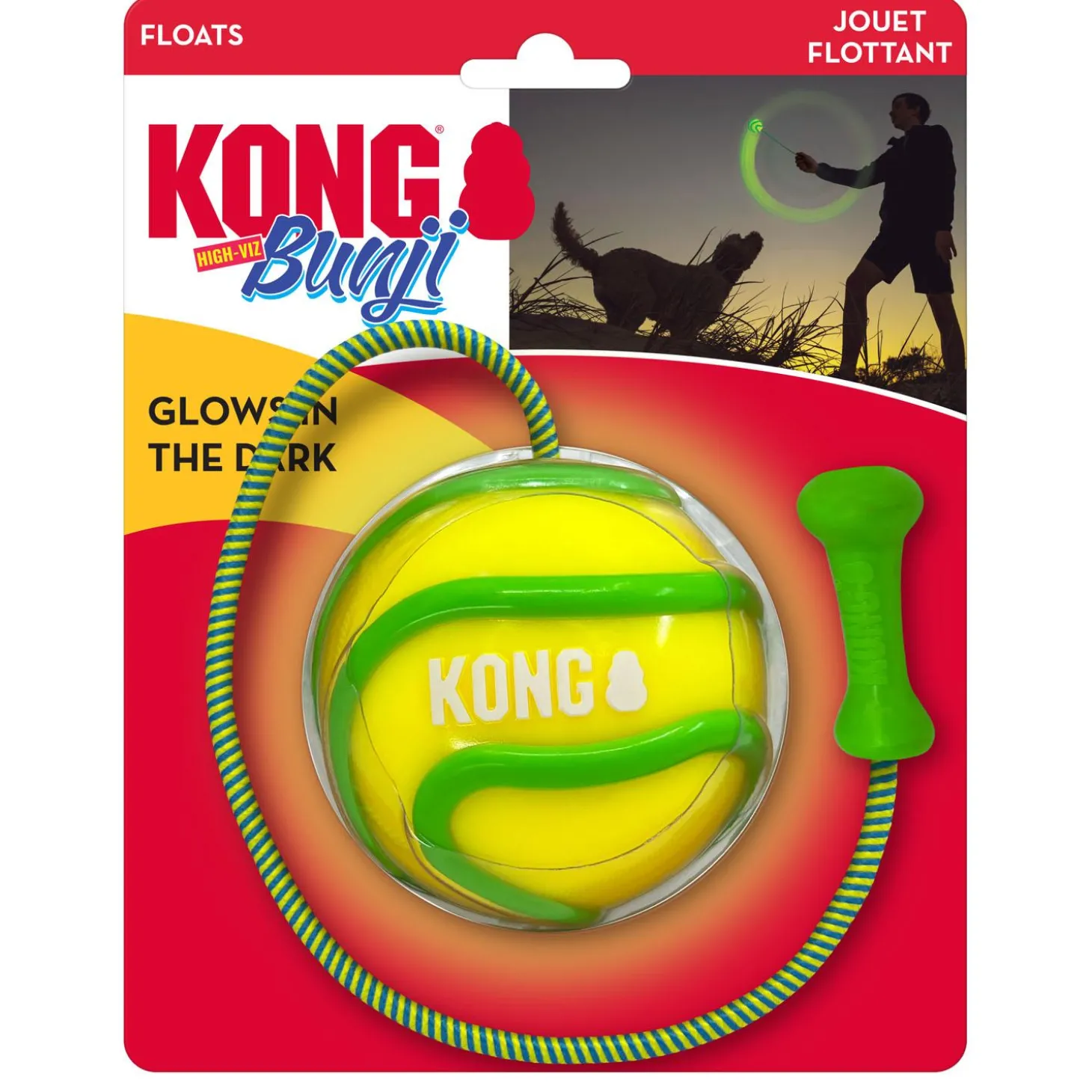 Bunji High-Viz Ball Assorted Colours Dog Toy