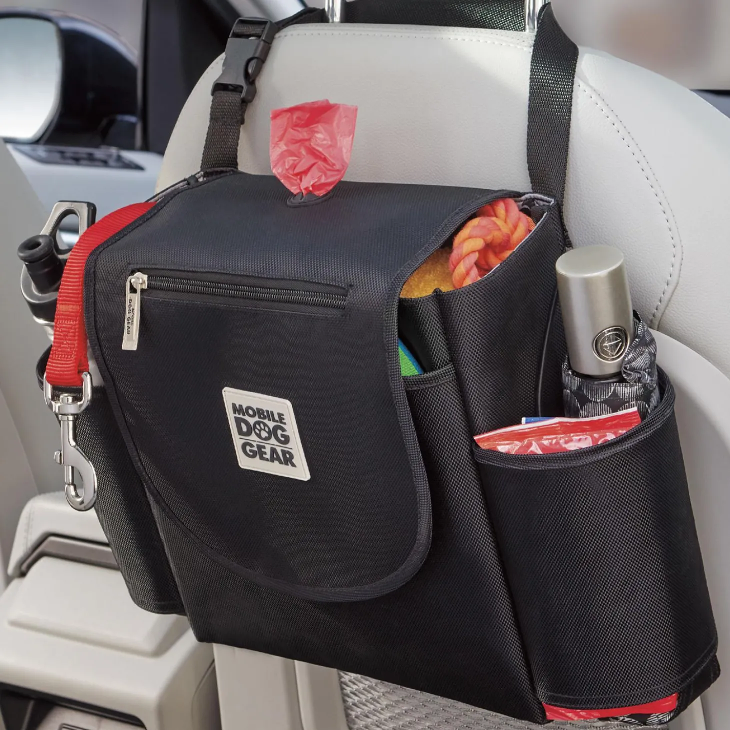 Car Seat Back Travel Black Organizer Bag
