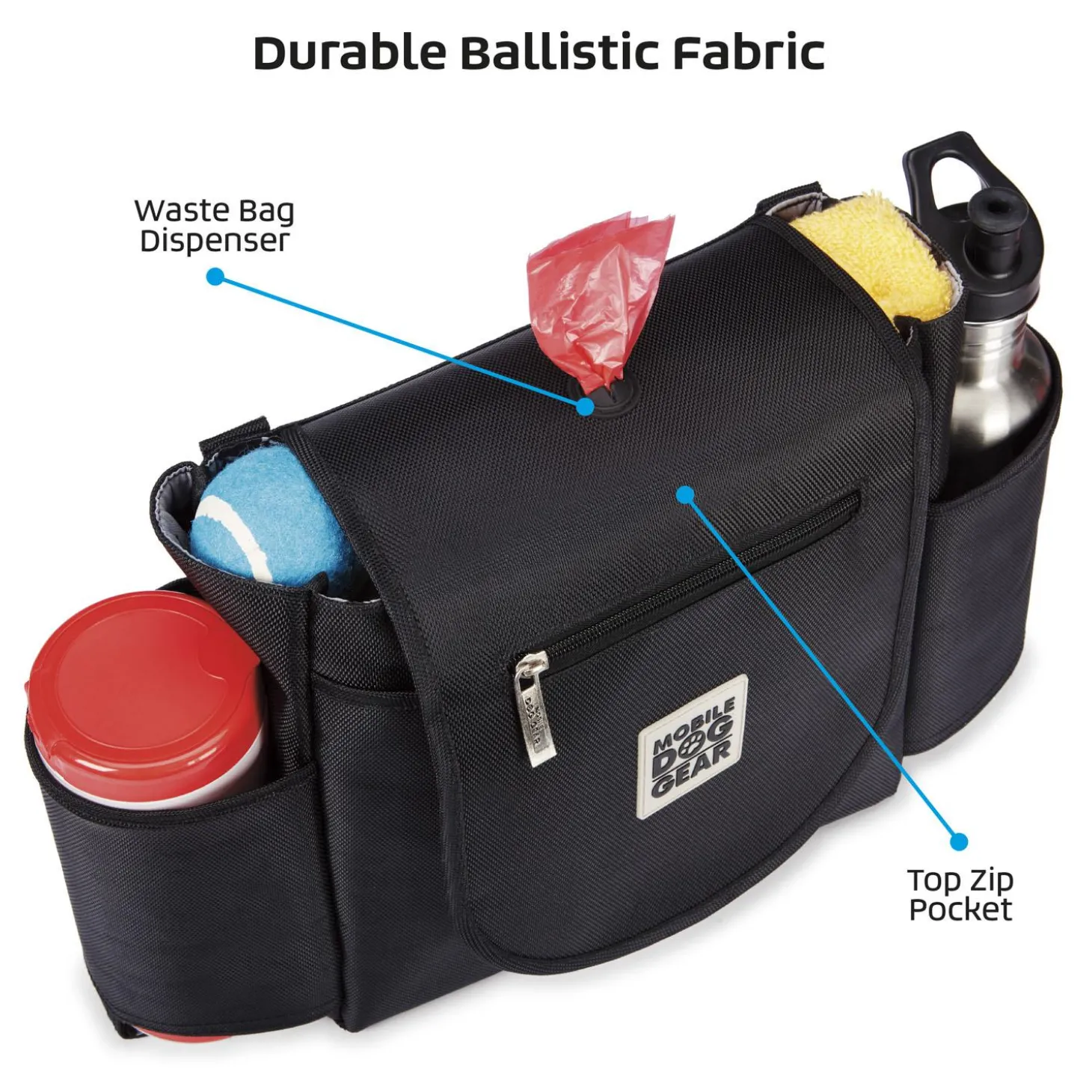 Car Seat Back Travel Black Organizer Bag