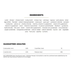 Carnivore Grain-Free Minced Lamb + Wild Boar Recipe Cat Food