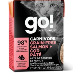 Carnivore Grain-Free Salmon + Cod Pate Recipe Cat Food